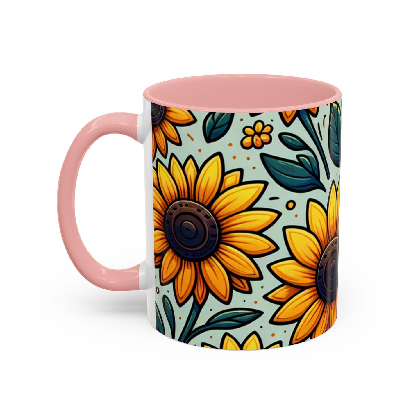 Sunshine Meadow Blooms Pattern - Mugs