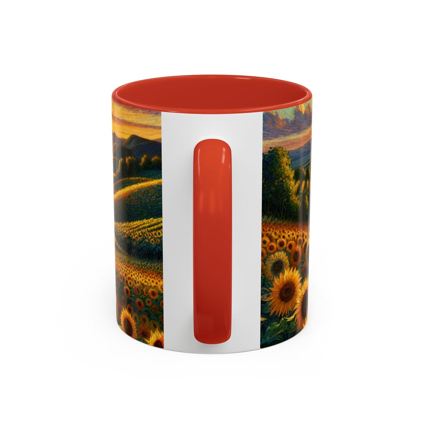 Sunset Serenade in Sunflower Valleys - Mugs