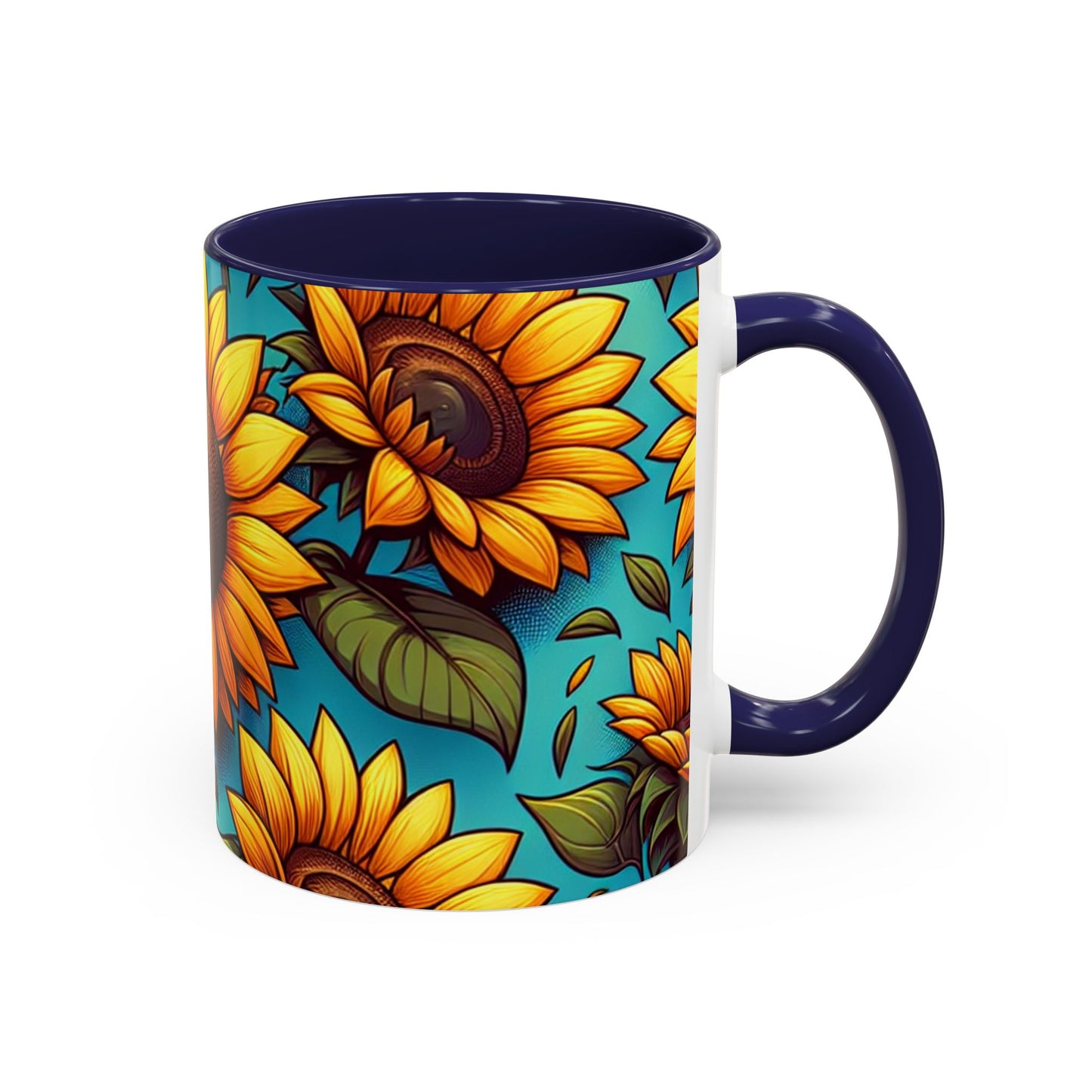 Sunlit Sunflower Bliss - Mugs