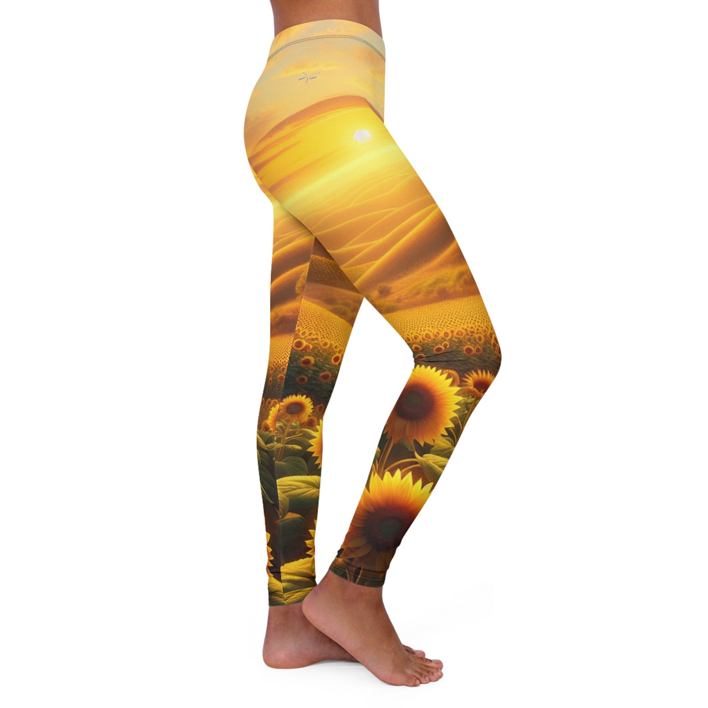 Amber Sunflower Expanse - Leggings