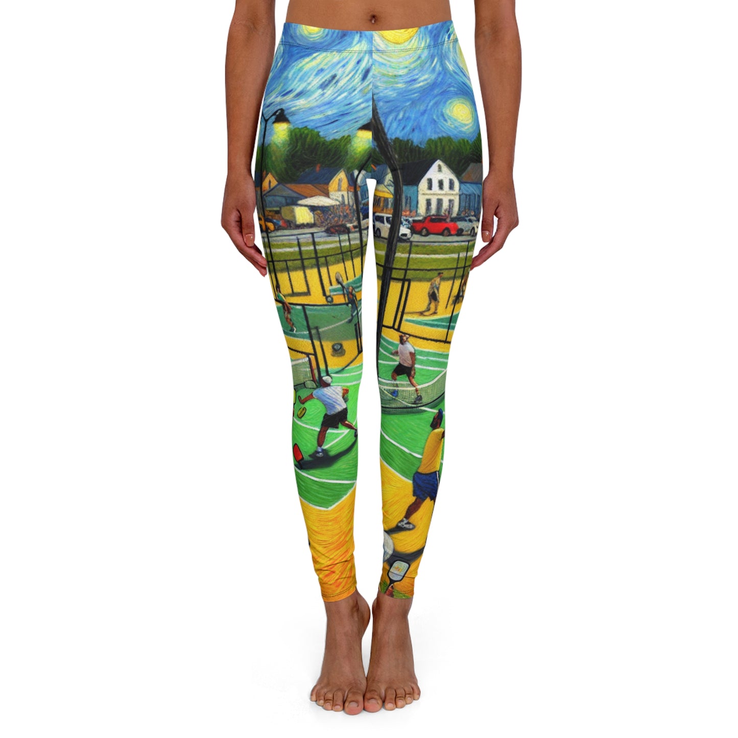 Starry Night Pickleball Match - Leggings