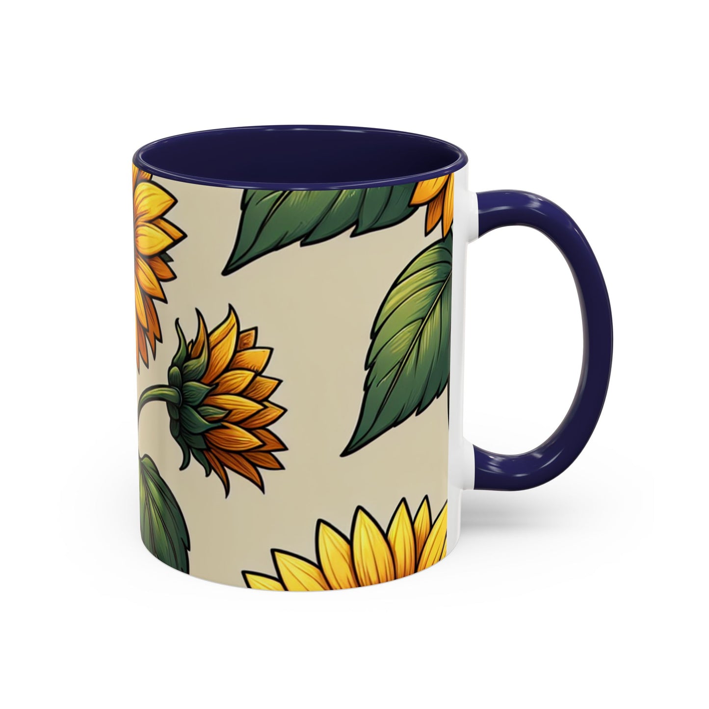 Sunlit Sunflower Serenade - Mugs