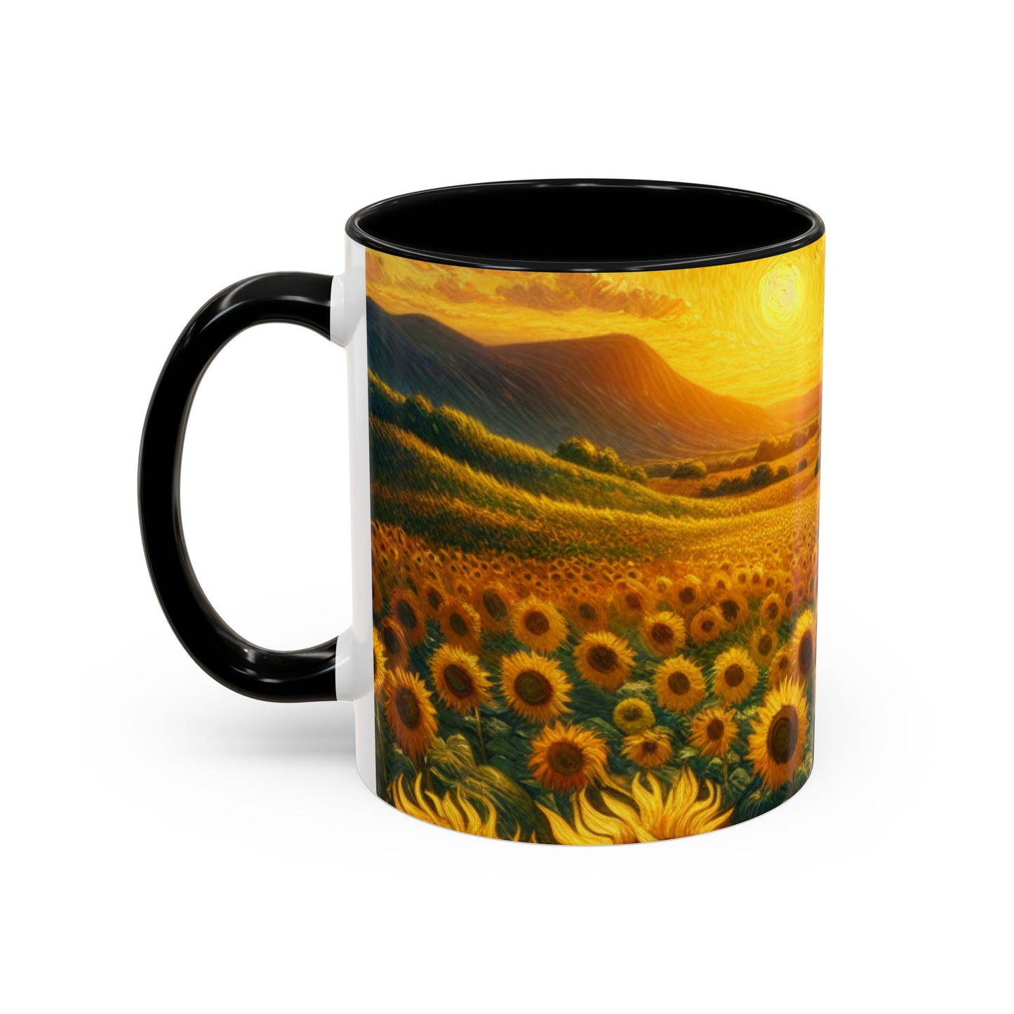 Sunflower Radiance Swirl - Mugs