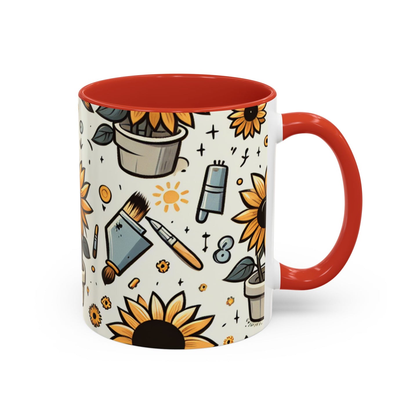 Sunflower Artistry Essence Pattern - Mugs