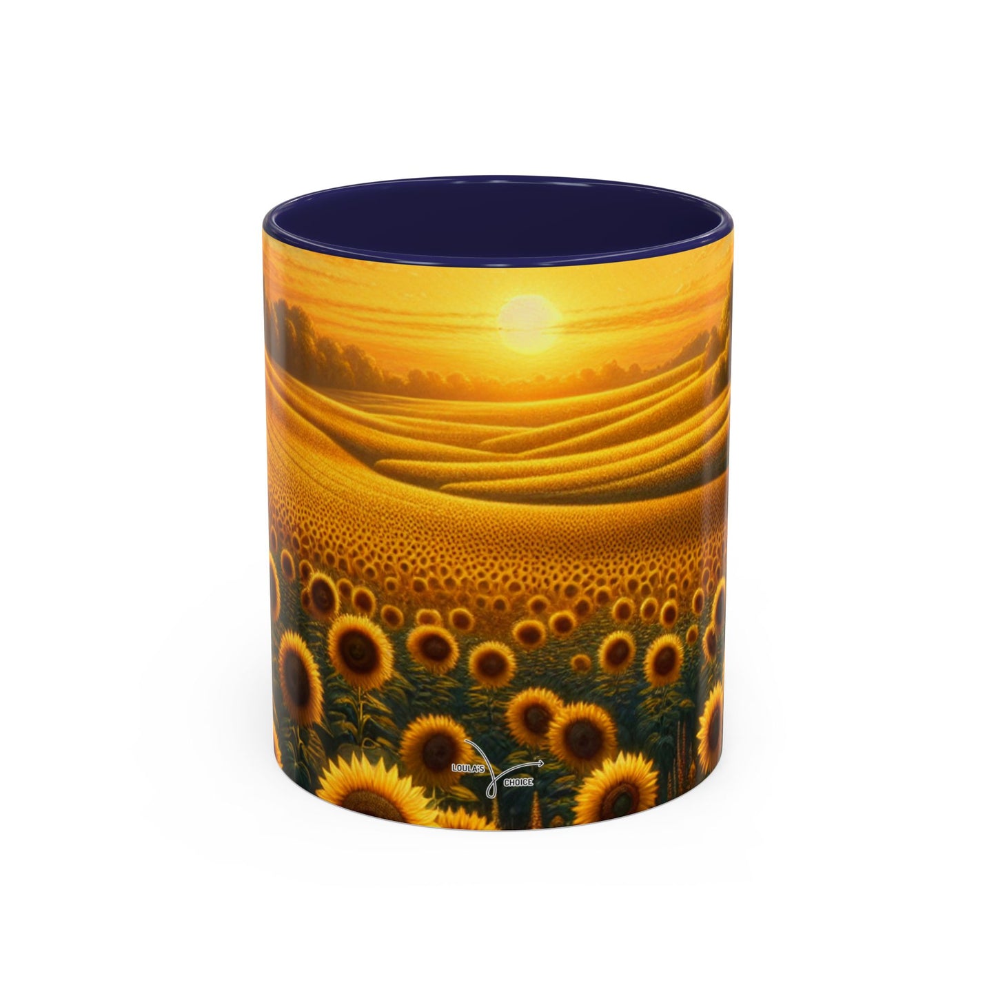 Sunset Sunflower Serenade Pattern - Mugs