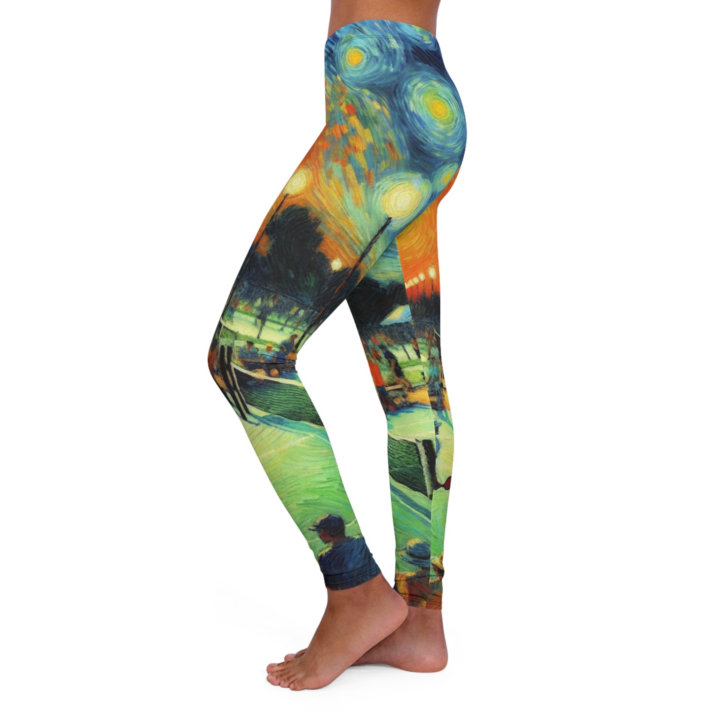 Starry Night Pickleball Match - Leggings