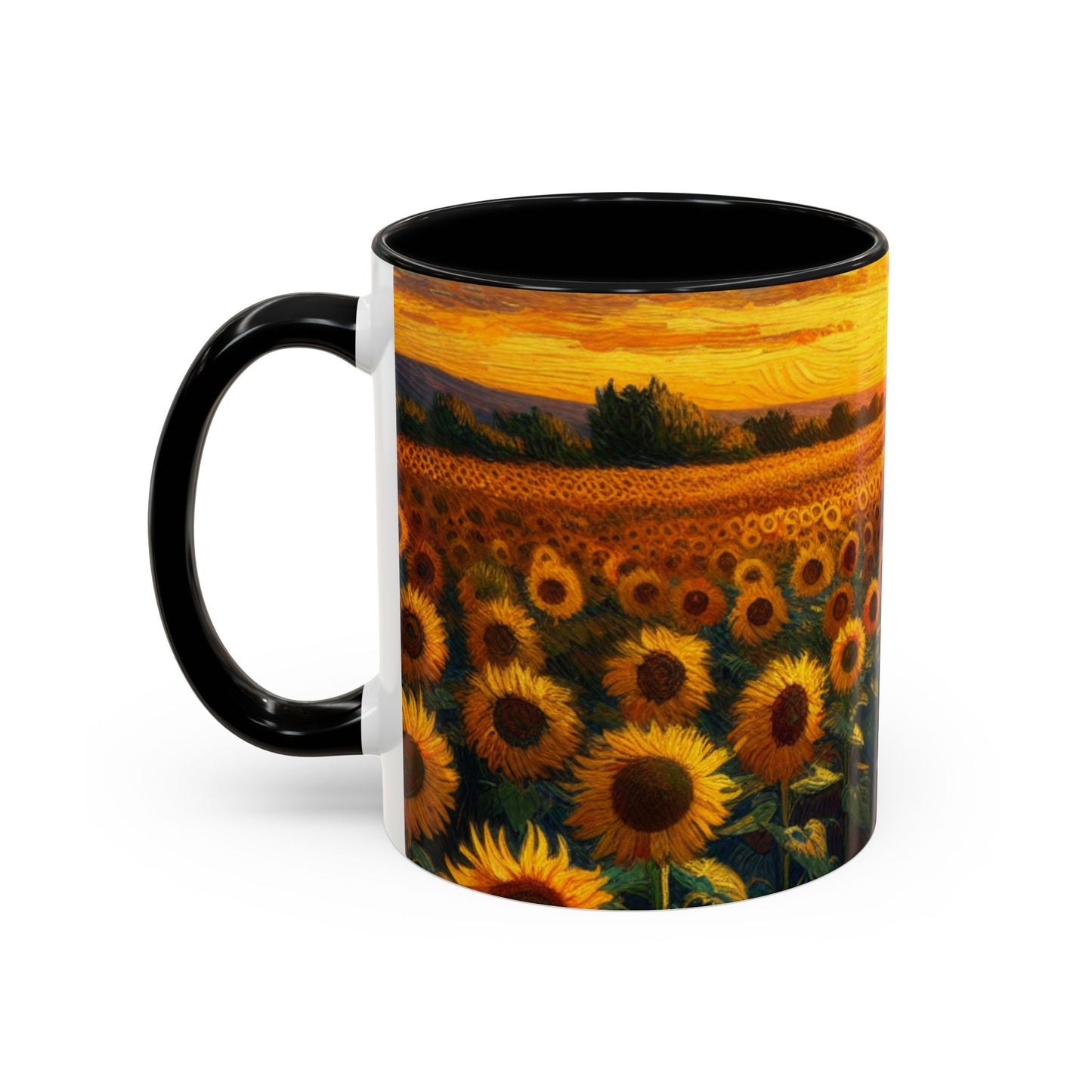 Sunset Serenade Sunflower Fields - Mugs