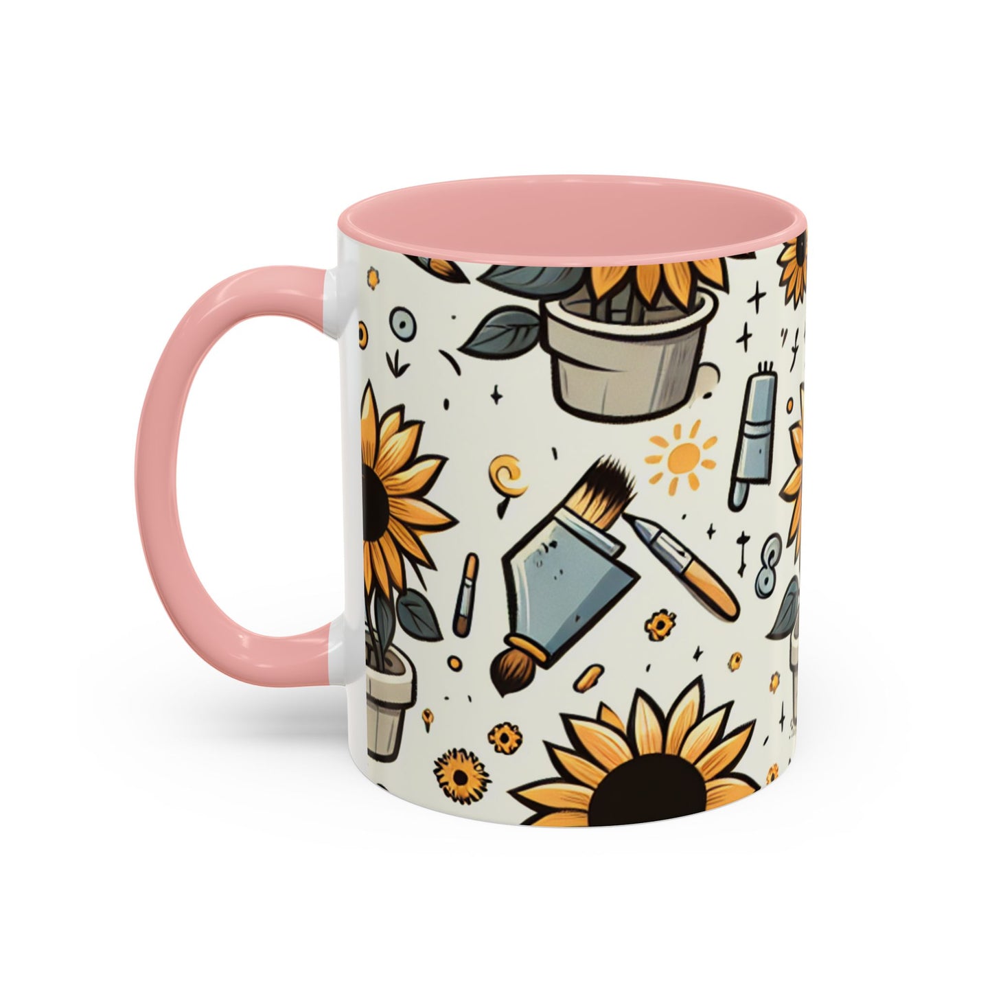Sunflower Artistry Essence Pattern - Mugs