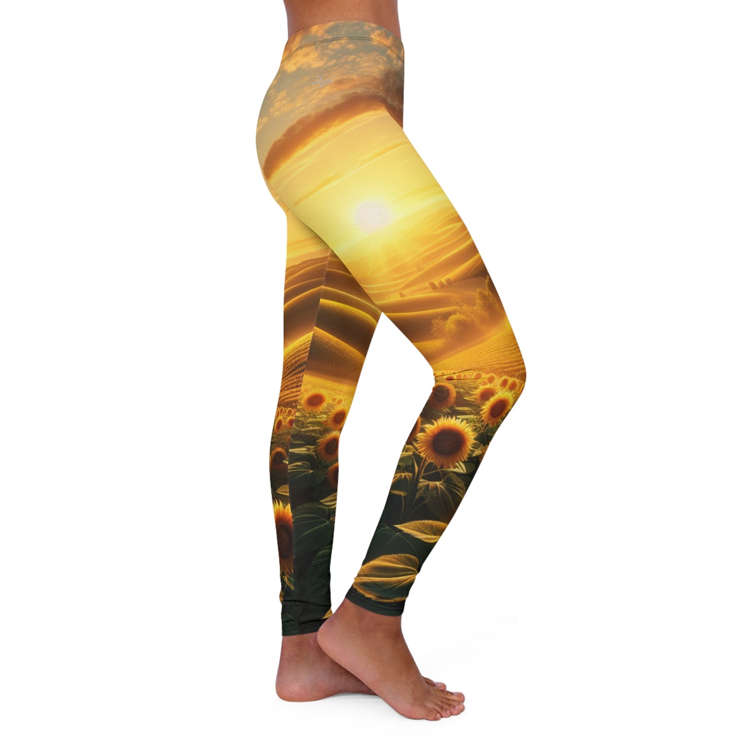 Amber Waves of Sunflower Majesty - Leggings