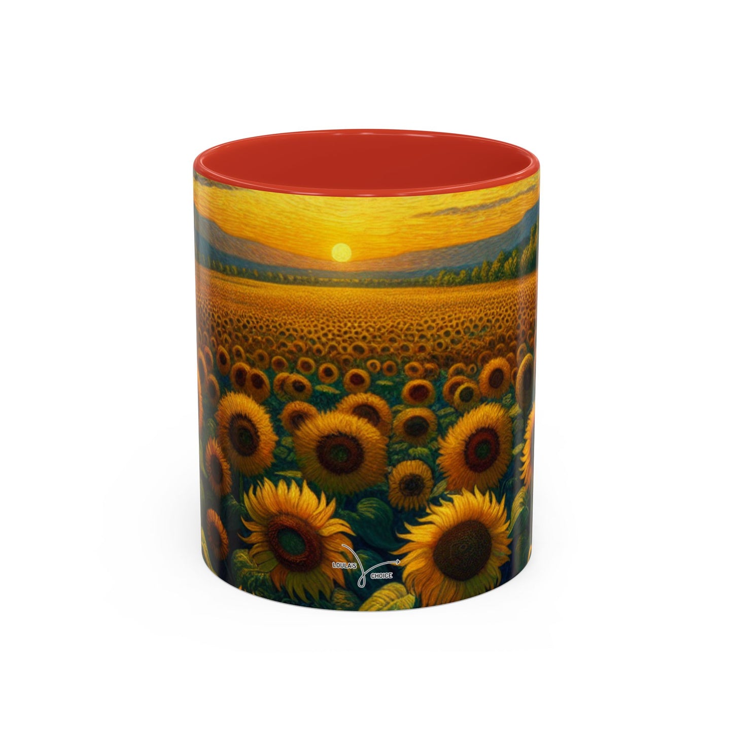 Sunset Sonata Sunflower Field - Mugs