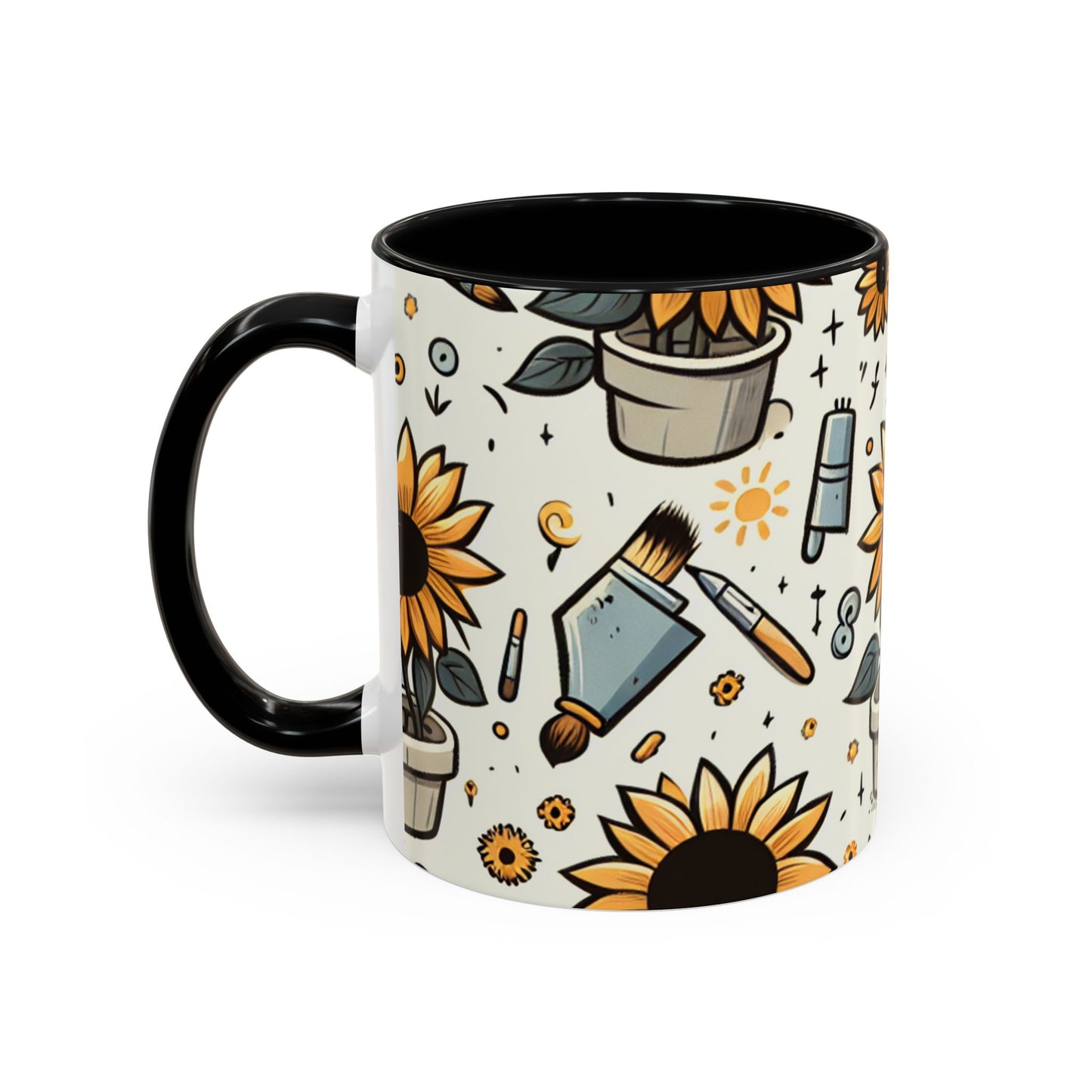 Sunflower Artistry Essence Pattern - Mugs