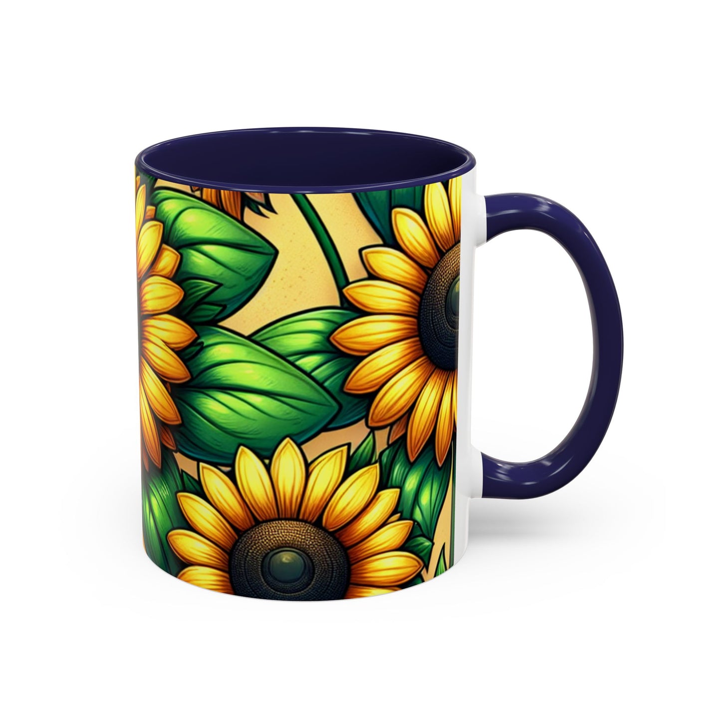 Golden Helianthus Harmony - Mugs