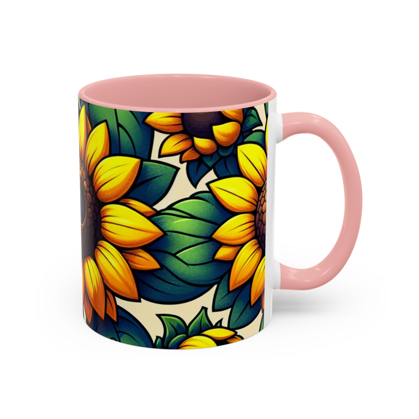Golden Helianthus Haven - Mugs