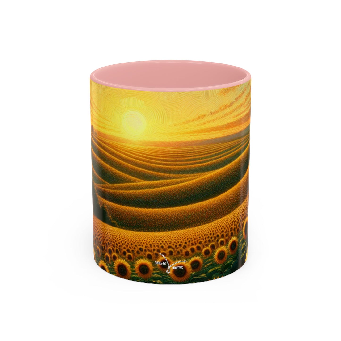 Sunset Harmony Sunflower Fields - Mugs