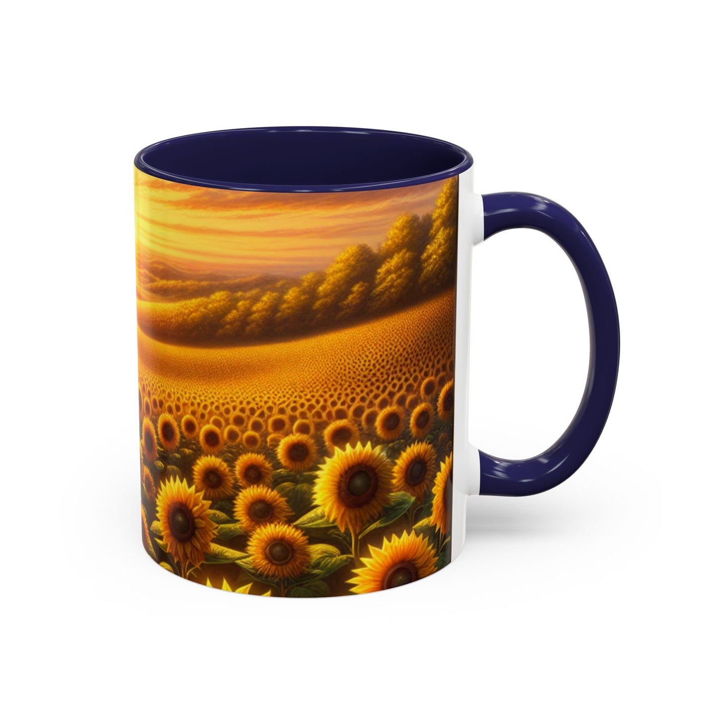 Sunset Serenade Sunflower Tapestry - Mugs