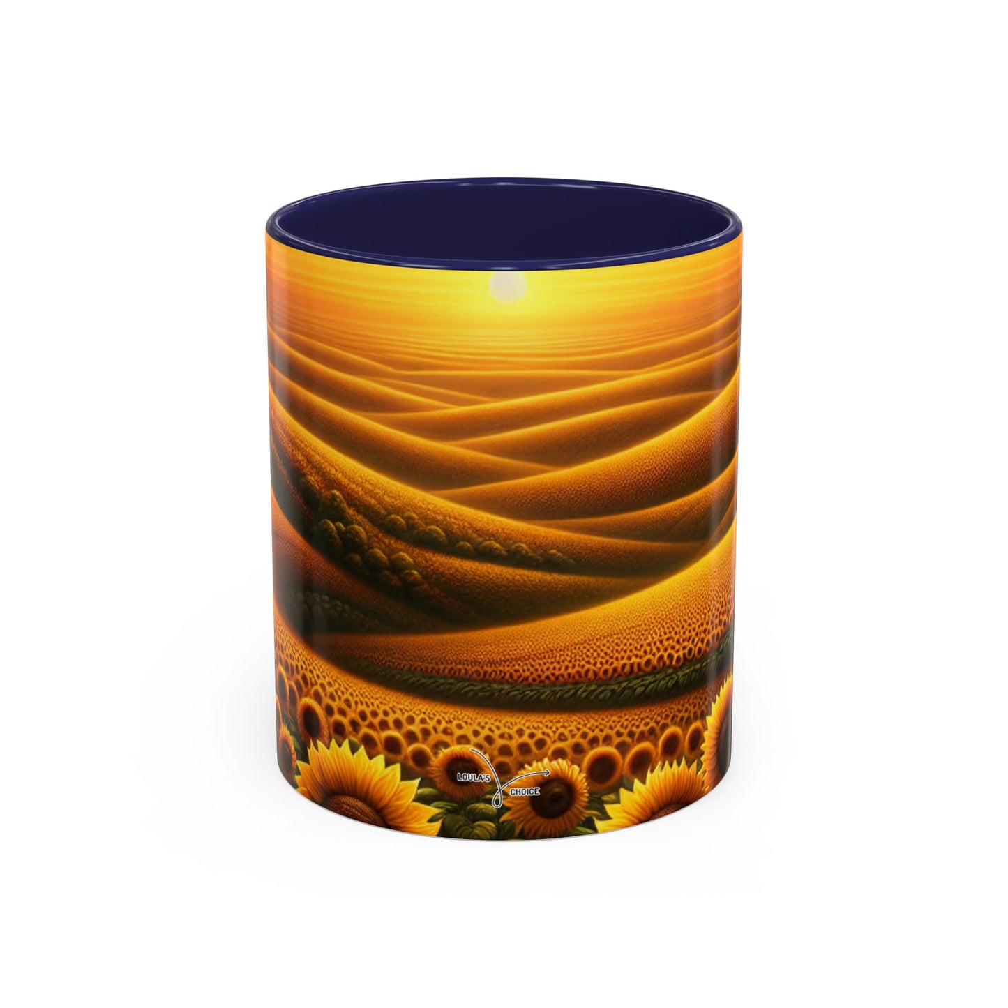 Amber Horizon Sunflower Waves - Mugs