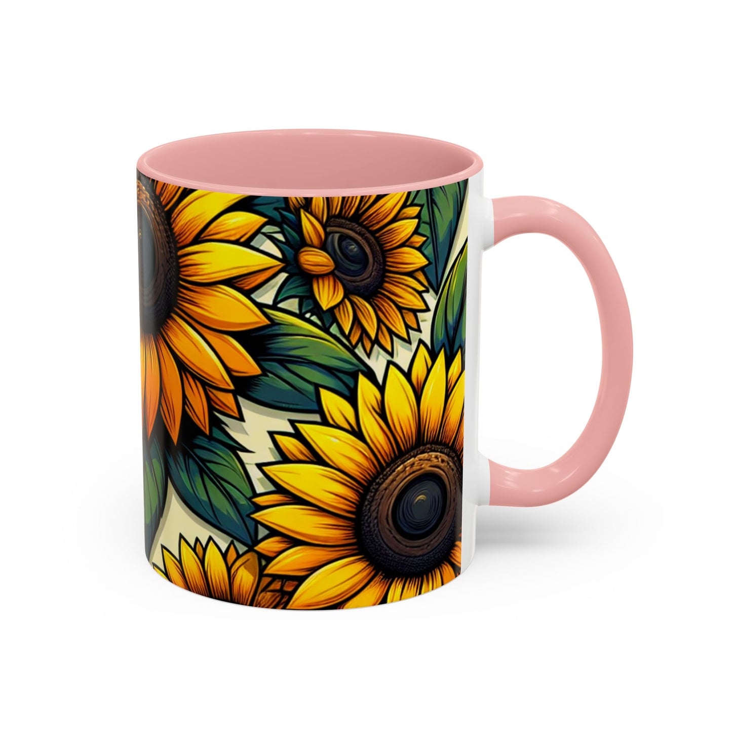 Sunflower Radiance Essence Pattern - Mugs