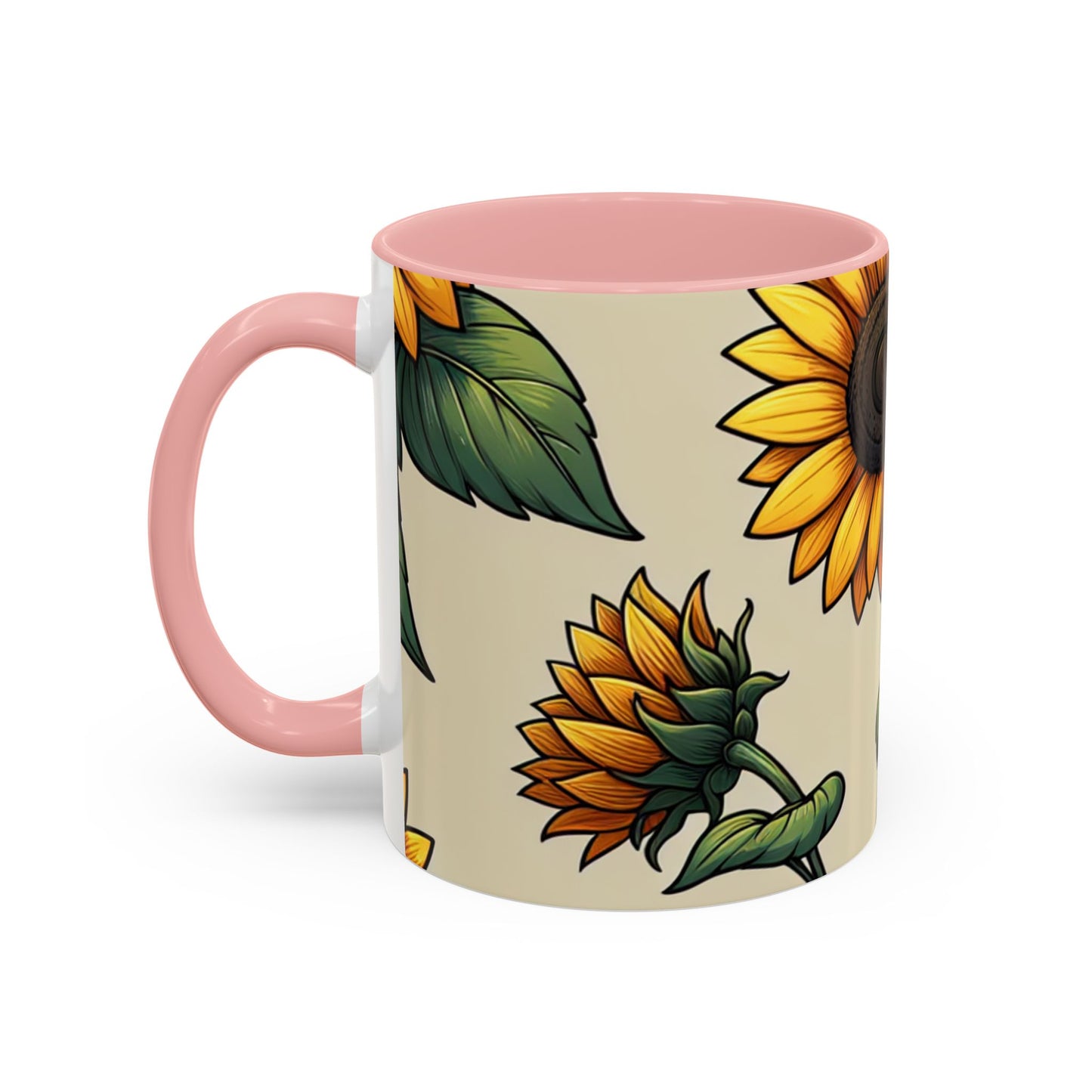 Sunlit Sunflower Serenade - Mugs