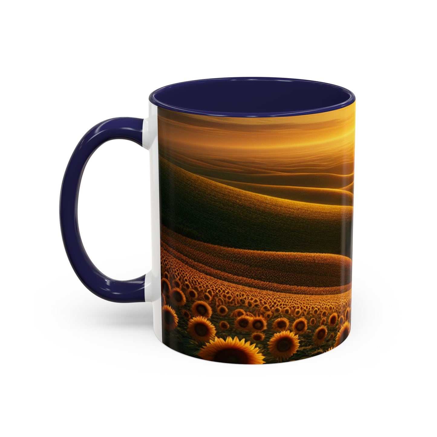 Amber Waves and Sunflower Blaze Sunrise - Mugs