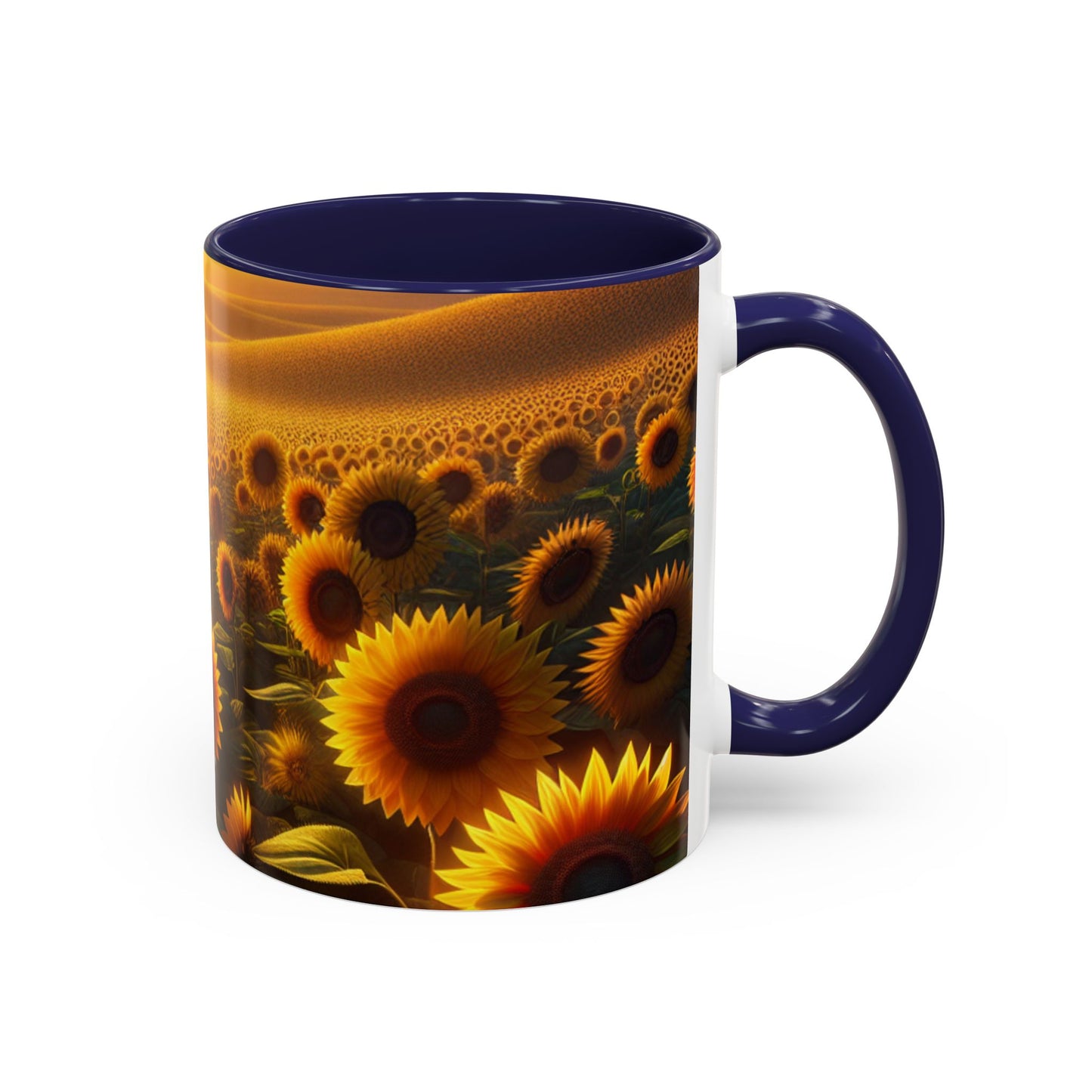 Golden Horizon Sunflower Fields - Mugs