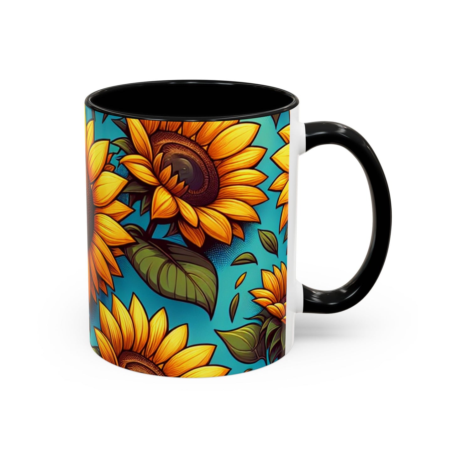 Sunlit Sunflower Bliss - Mugs
