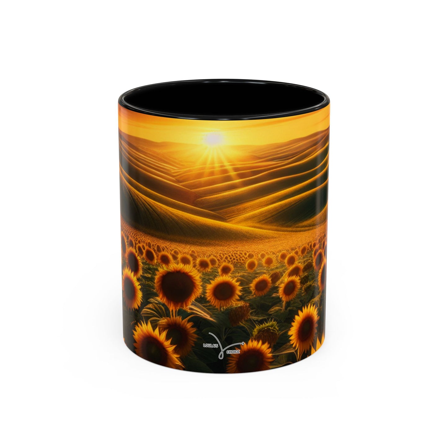 Sunrise Serenade in Sunflower Valleys - Mugs