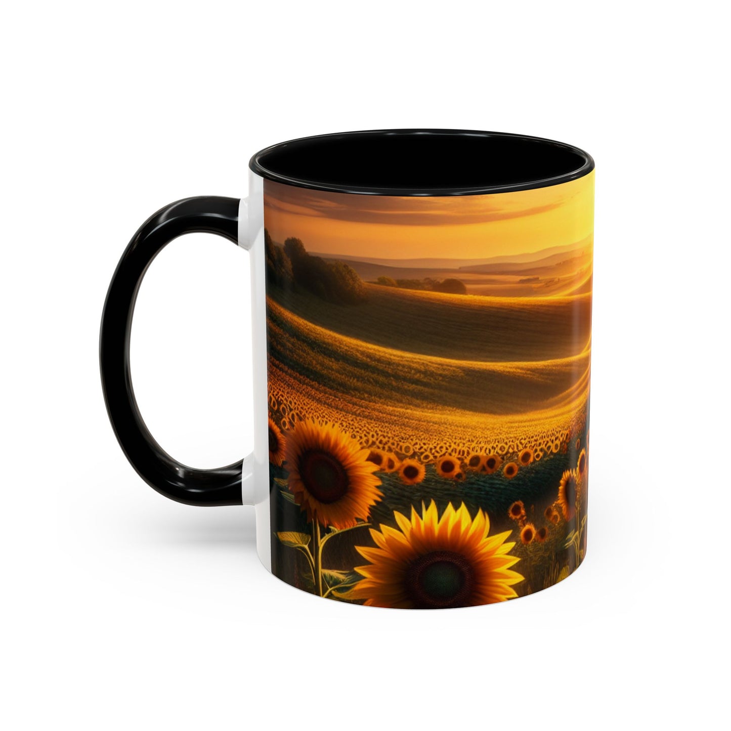 Amber Sunflower Serenade - Mugs
