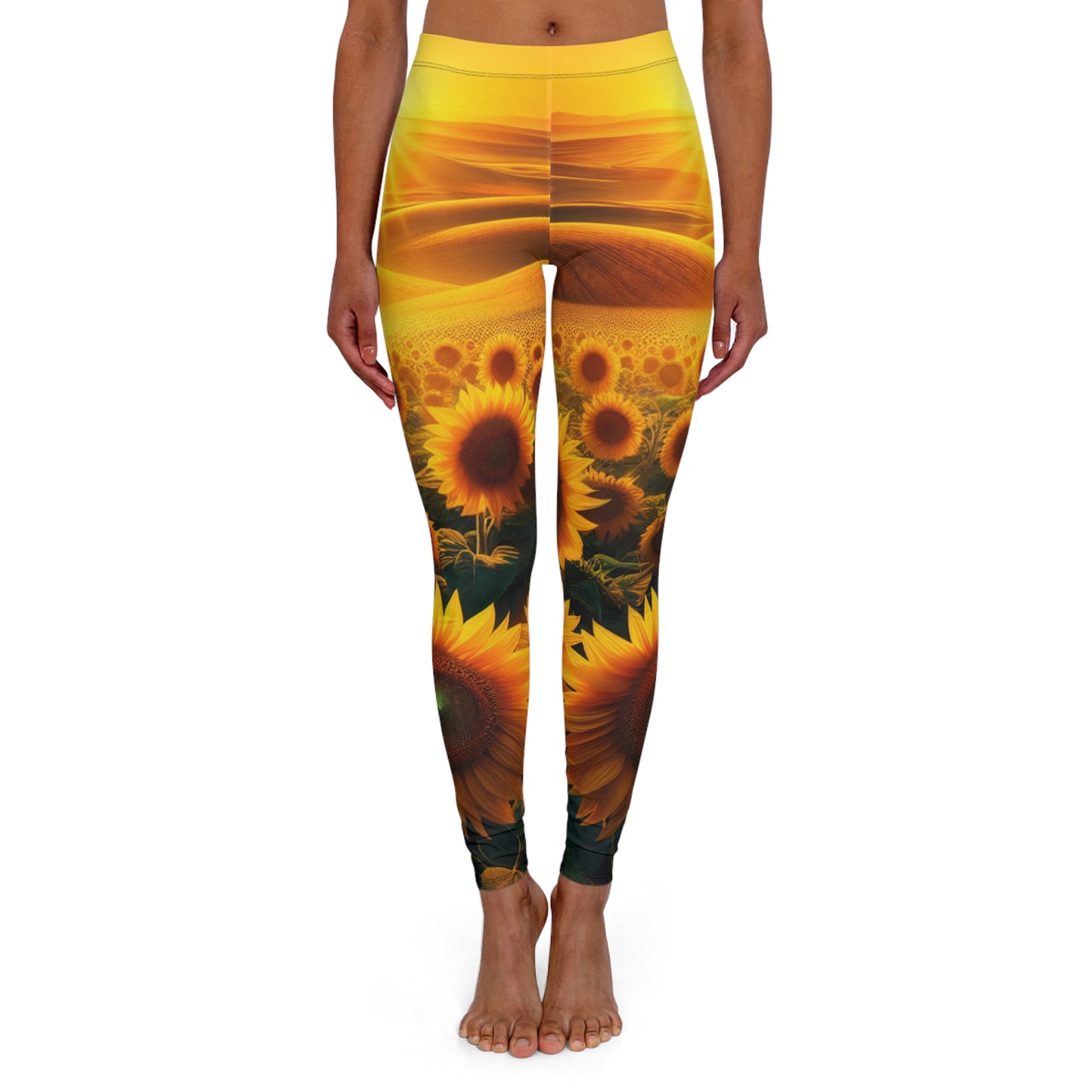 Amber Waves Sunflower Splendor - Leggings