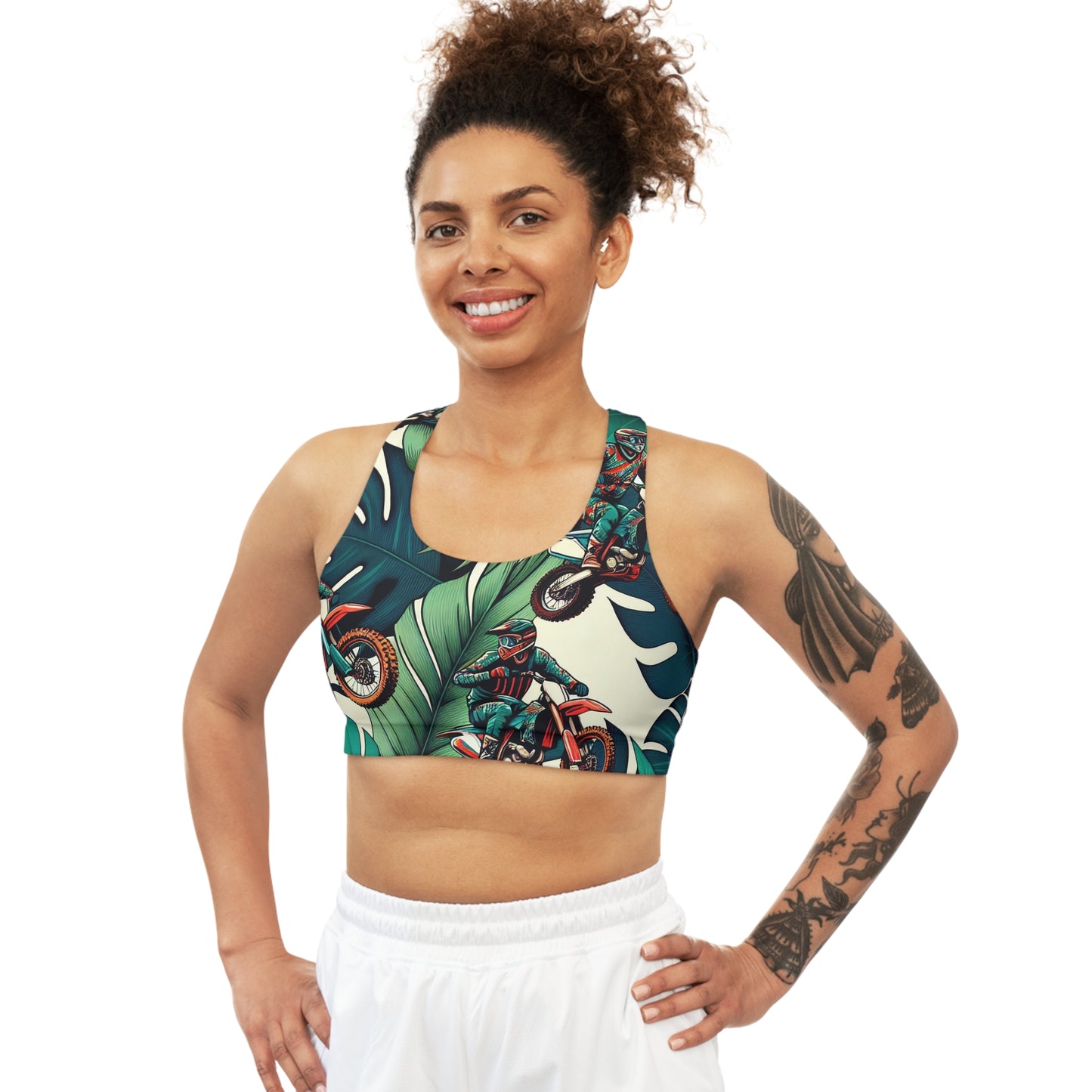 Tropical Moto Mayhem - Sports Bra
