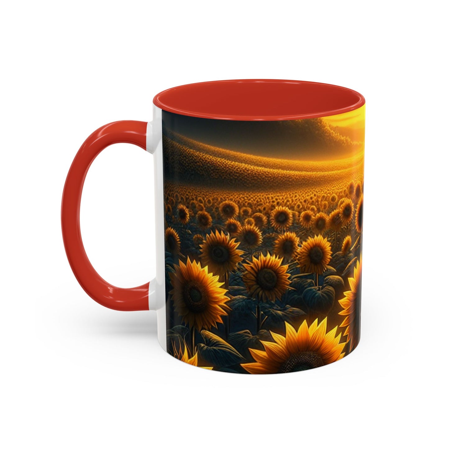 Golden Hour Sunflower Serenade - Mugs