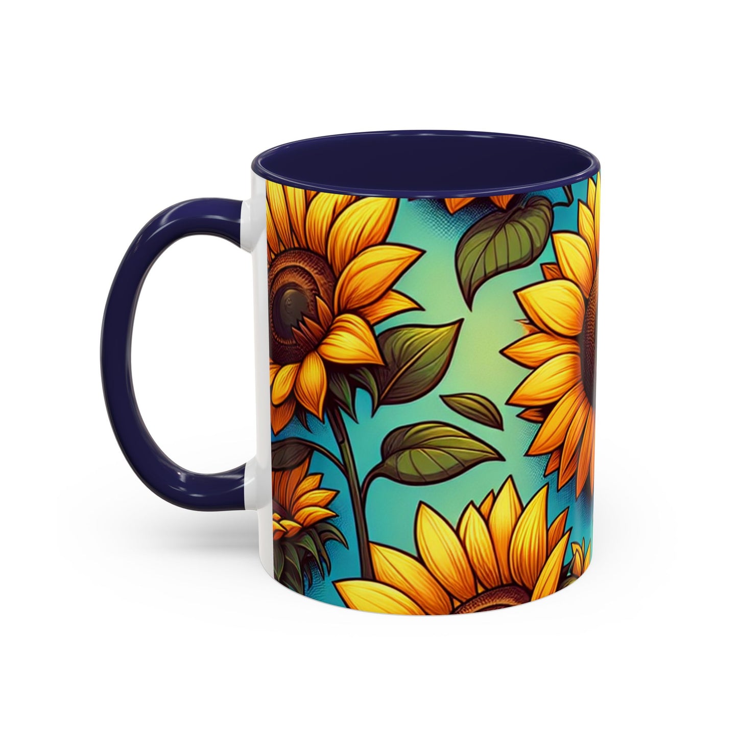 Sunlit Sunflower Bliss - Mugs