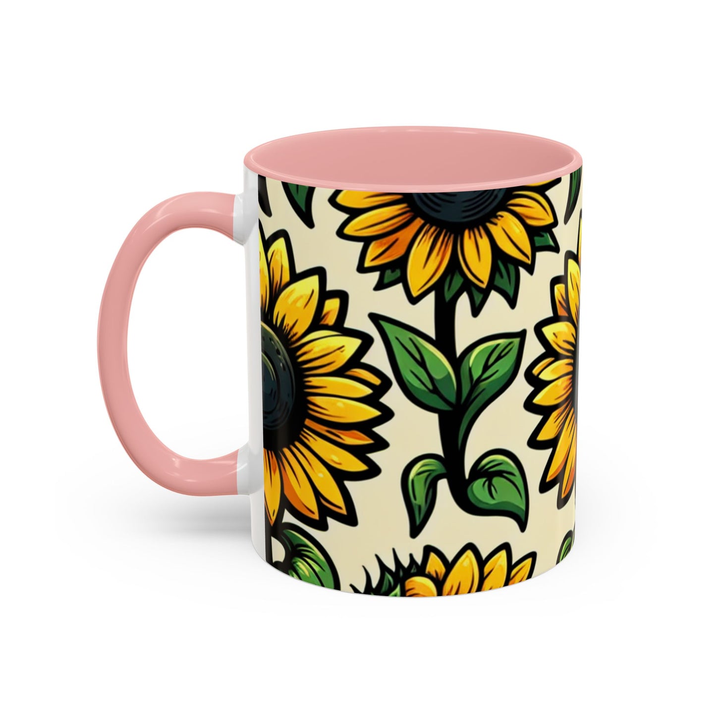 Sunlit Sunflower Delight - Mugs