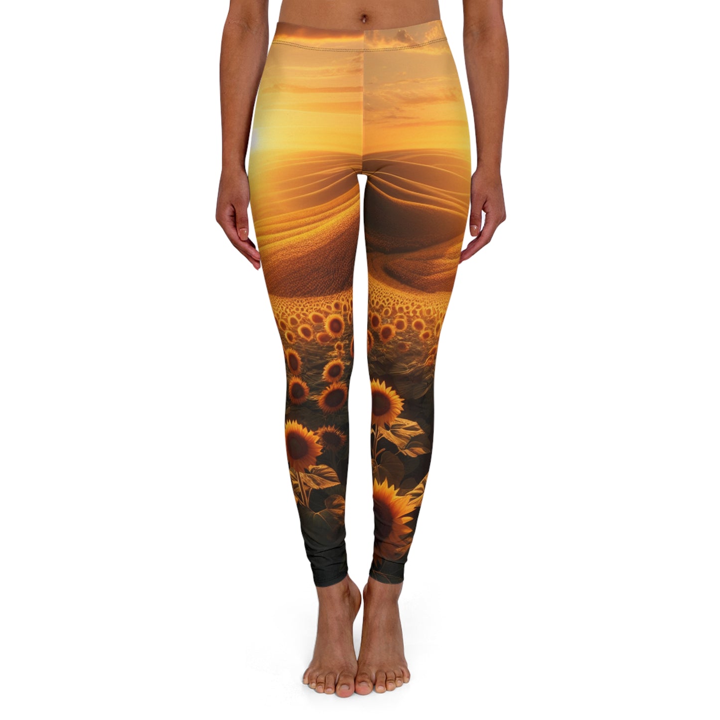 Amber Waves and Sunflower Bliss - Leggings