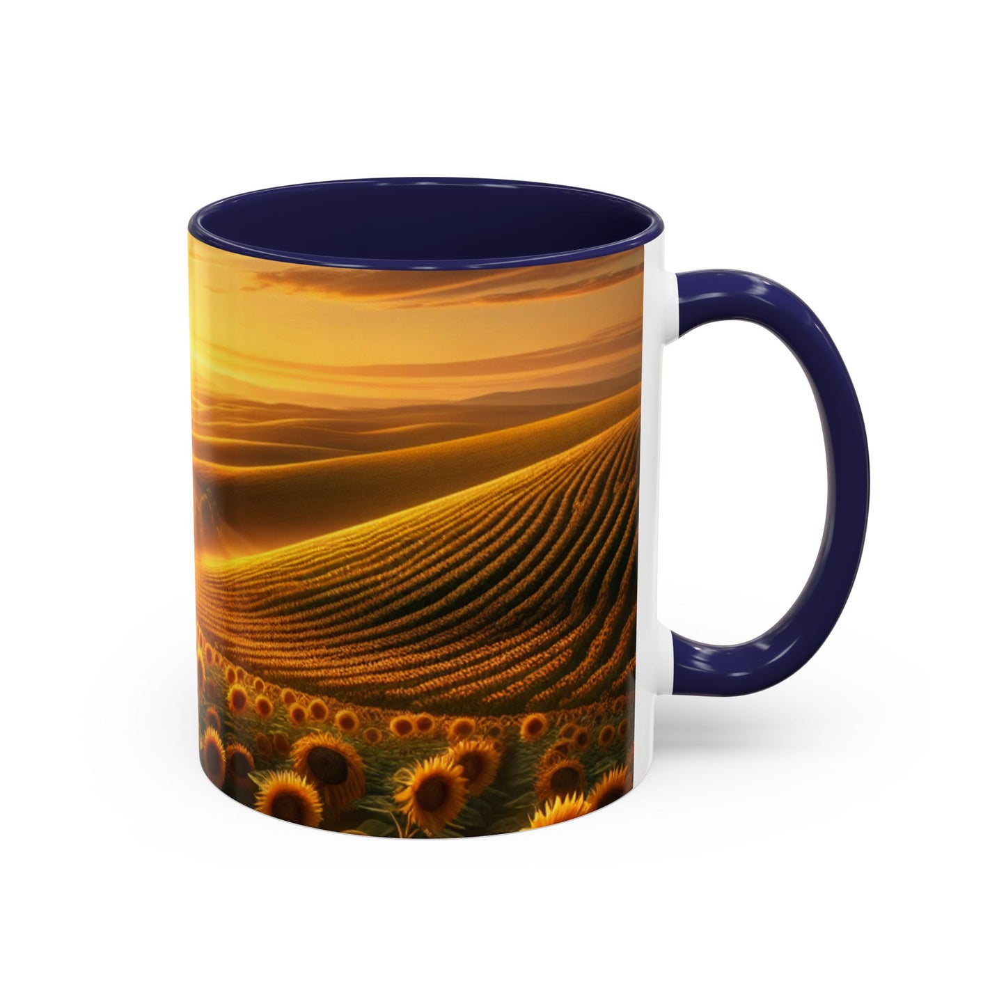 Amber Waves of Sunflower Majesty - Mugs