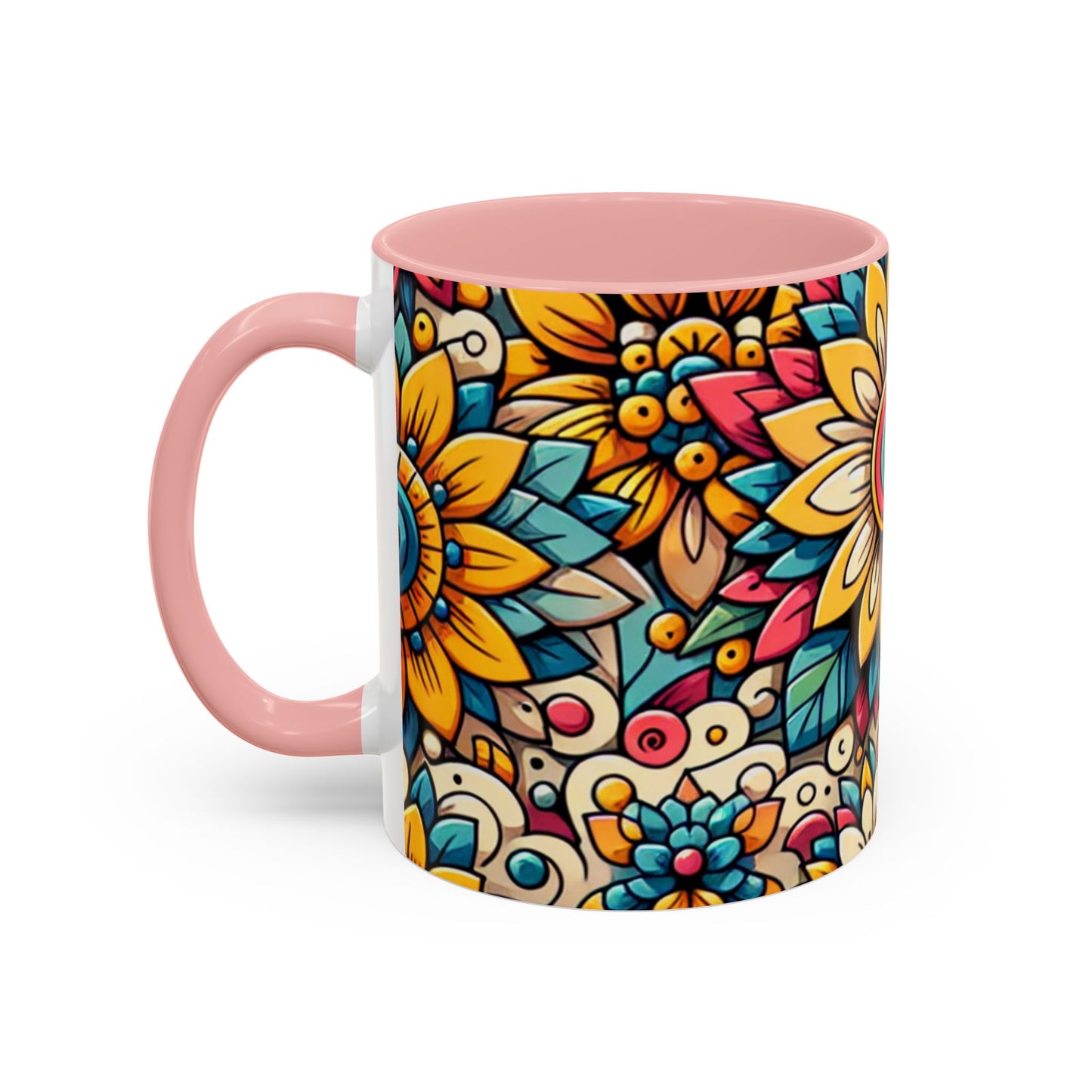 Floral Kaleidoscope Burst - Mugs