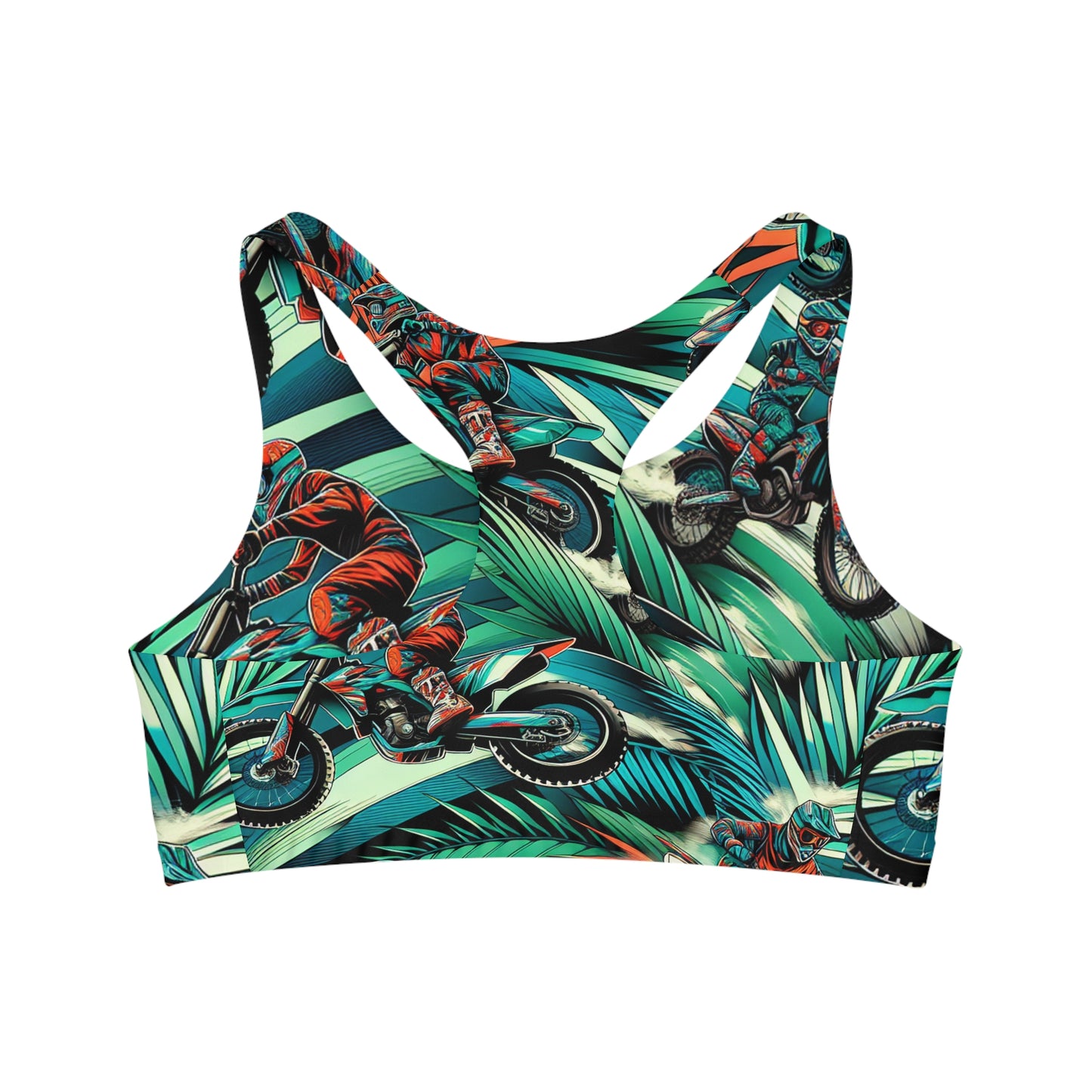 Tropical Moto Mayhem - Sports Bra