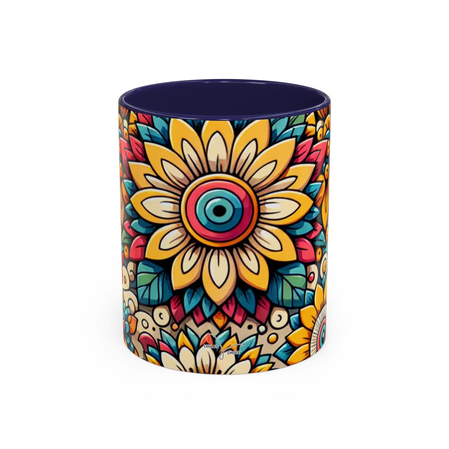 Floral Kaleidoscope Burst - Mugs