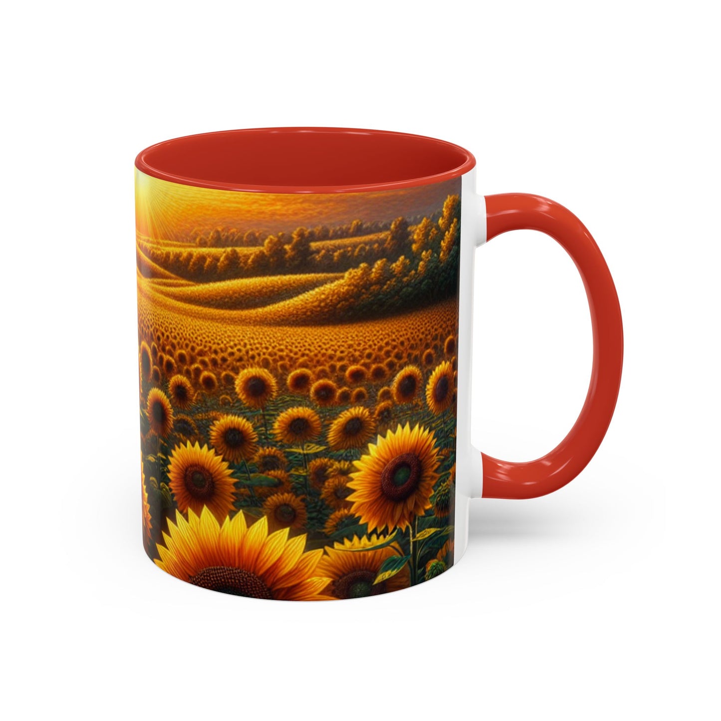 Amber Sunflower Serenade - Mugs