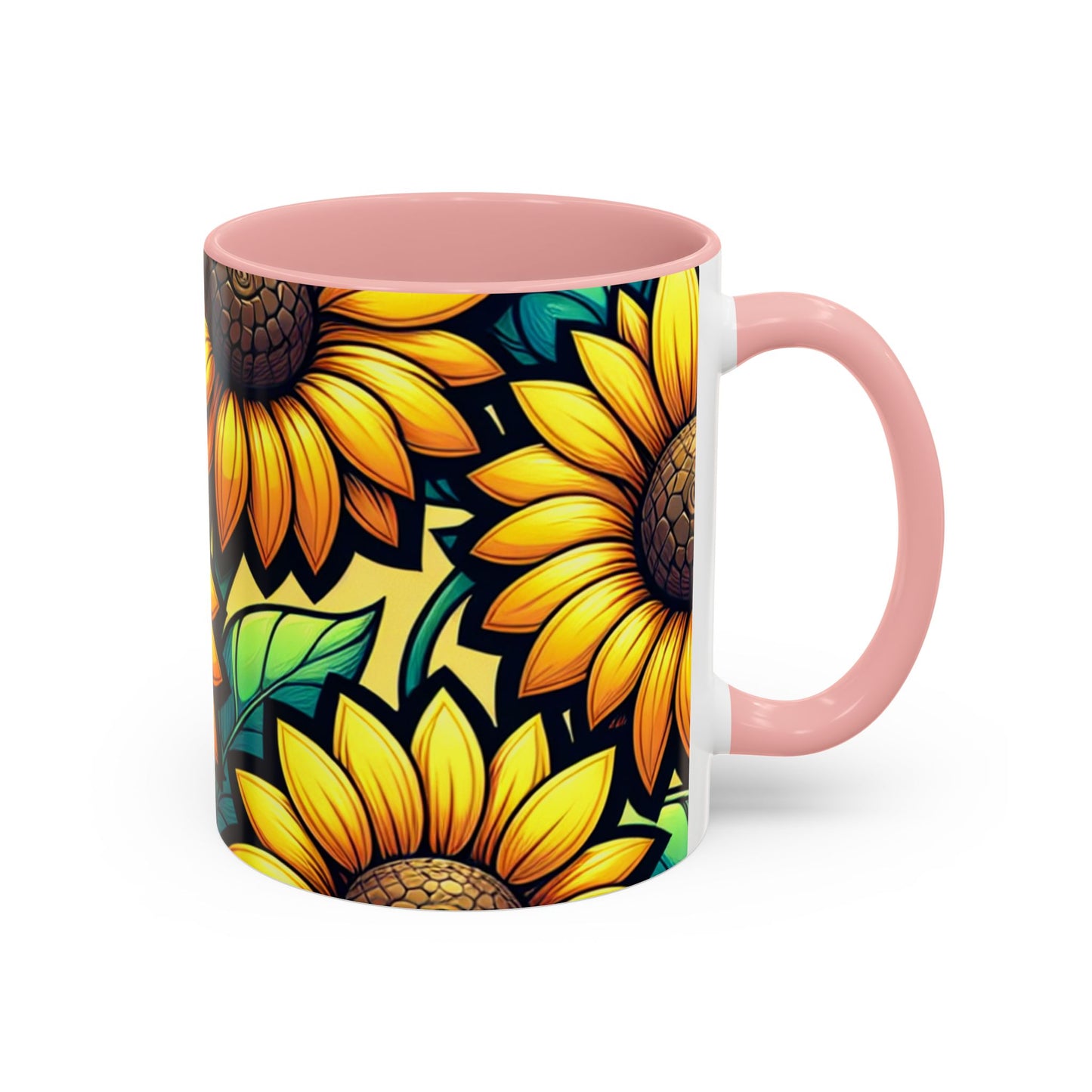 Sunflower Radiance Symphony - Mugs