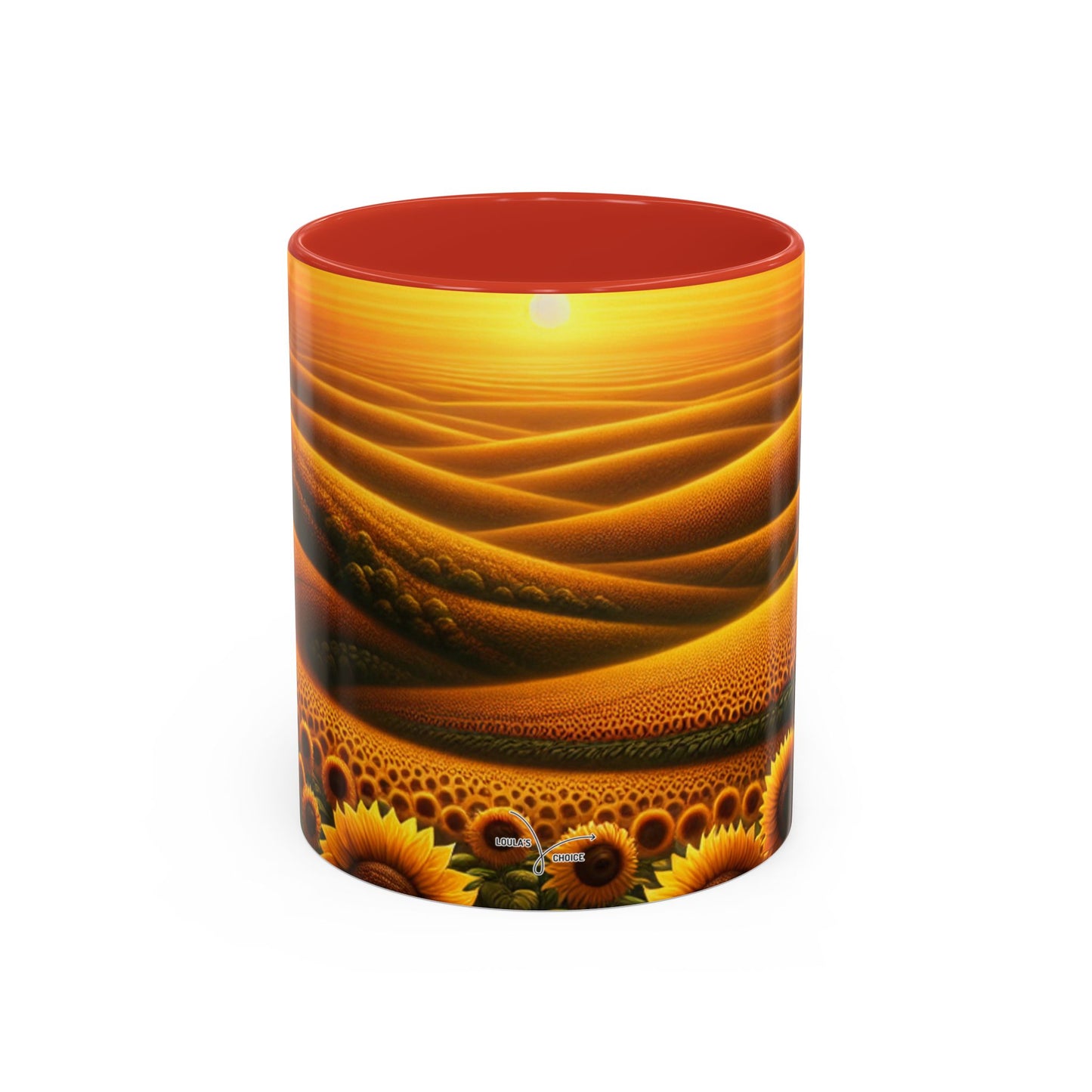 Amber Horizon Sunflower Waves - Mugs