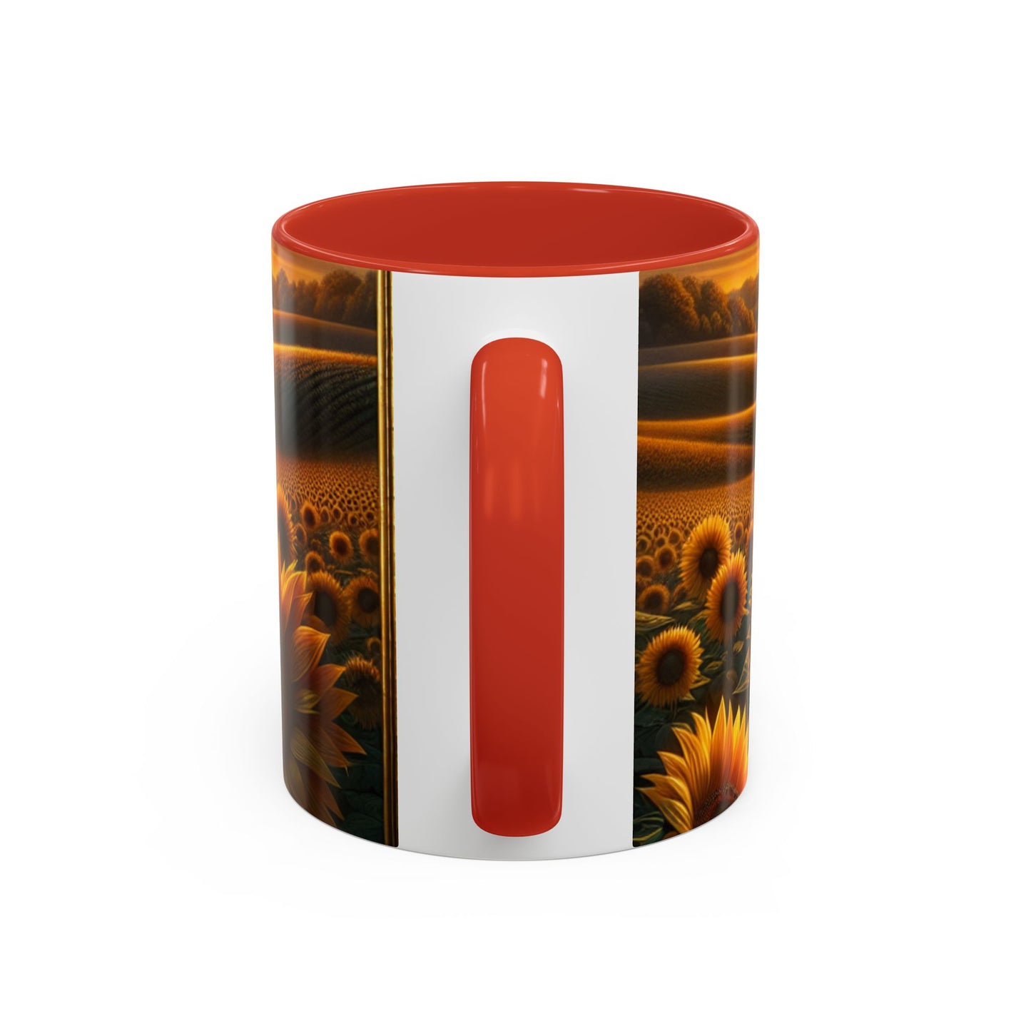 Amber Radiance Sunflower Fields - Mugs