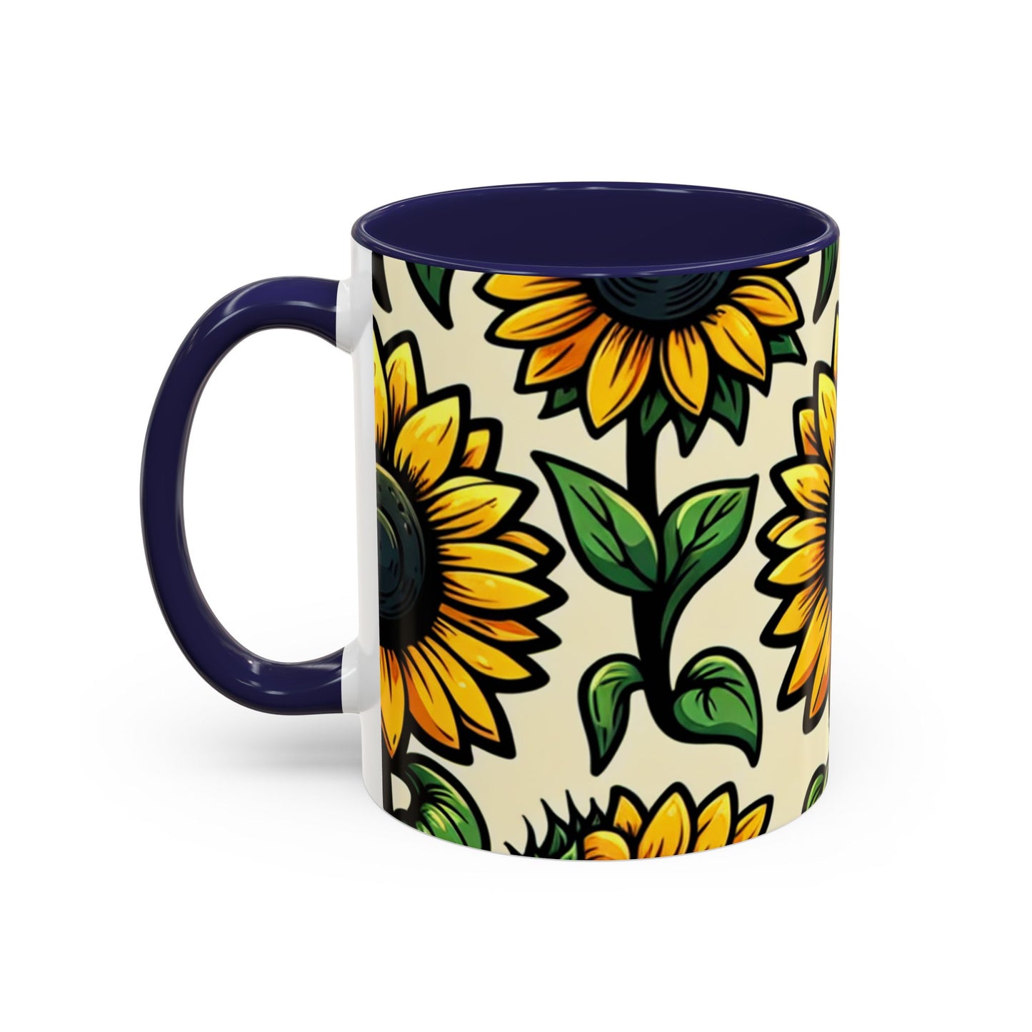 Sunlit Sunflower Delight - Mugs