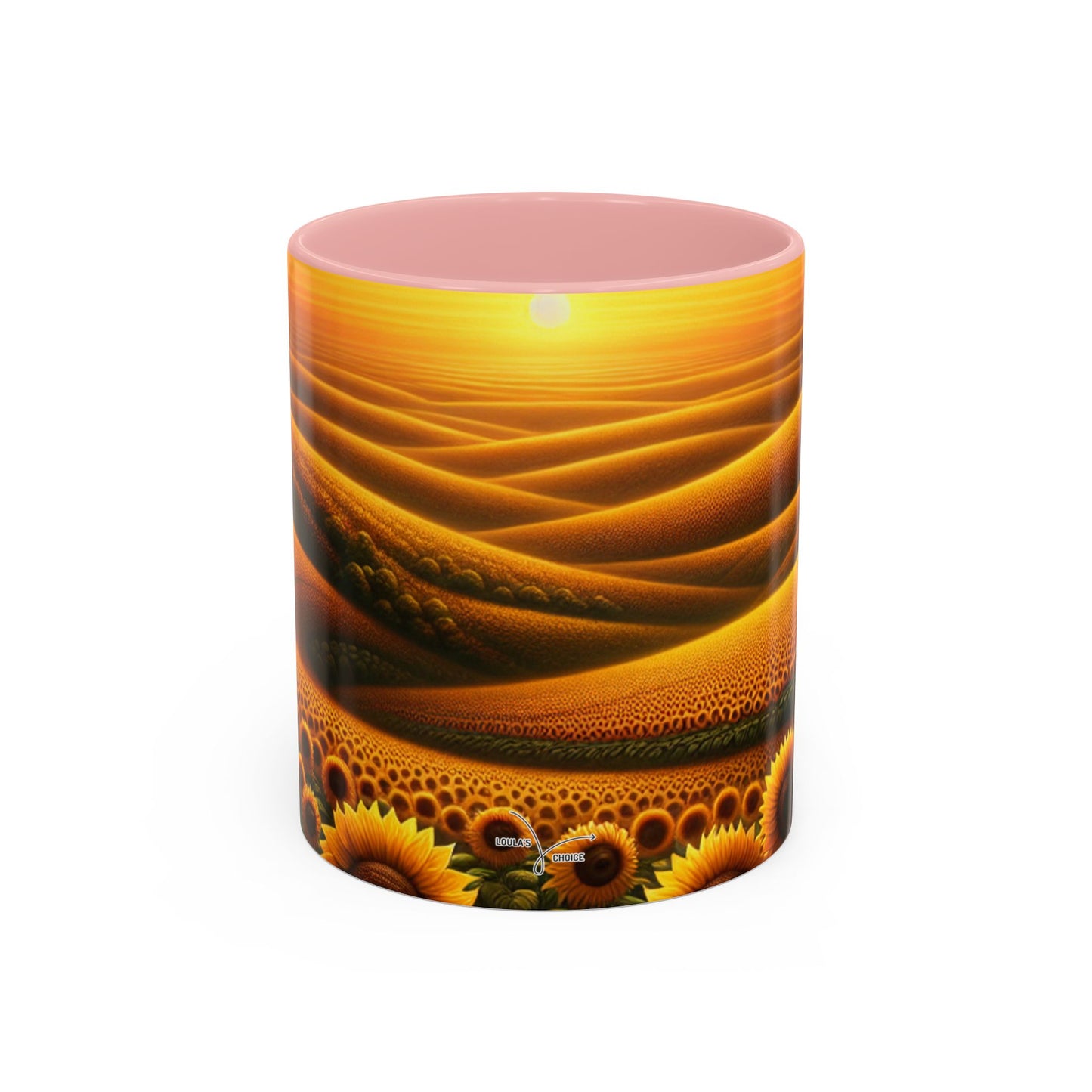 Amber Horizon Sunflower Waves - Mugs