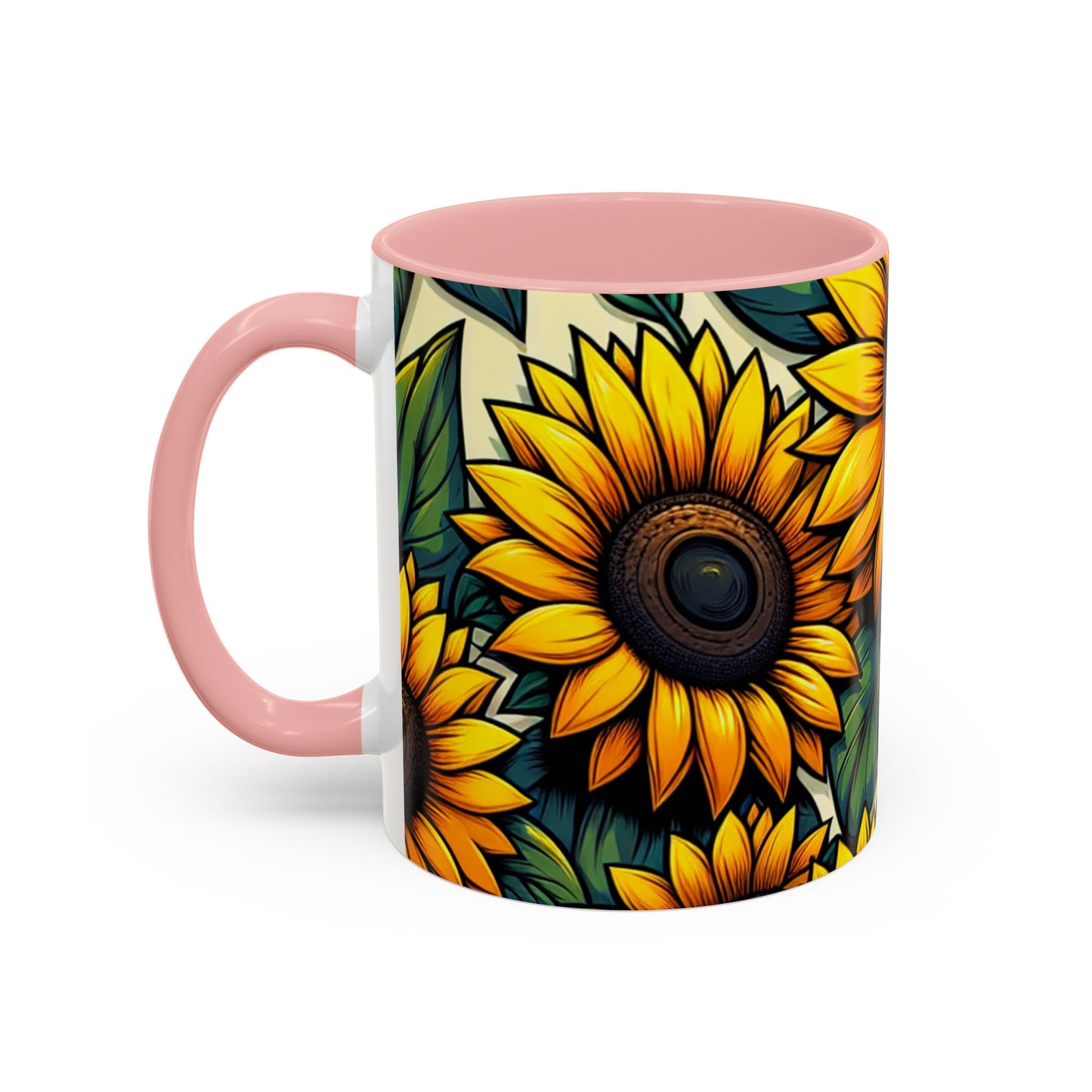 Sunflower Radiance Essence Pattern - Mugs