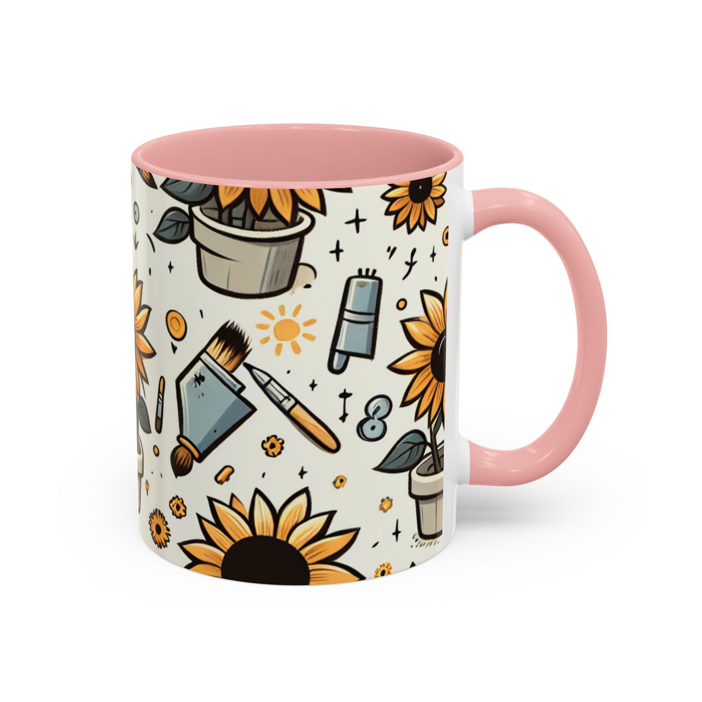 Sunflower Artistry Essence Pattern - Mugs