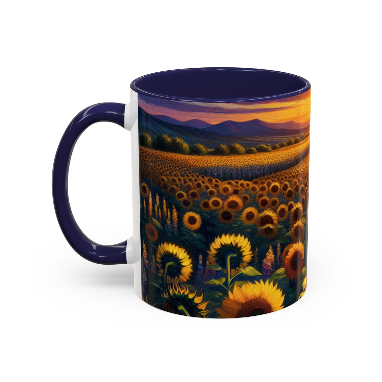 Sunset Serenade in Sunflower Valley - Mugs