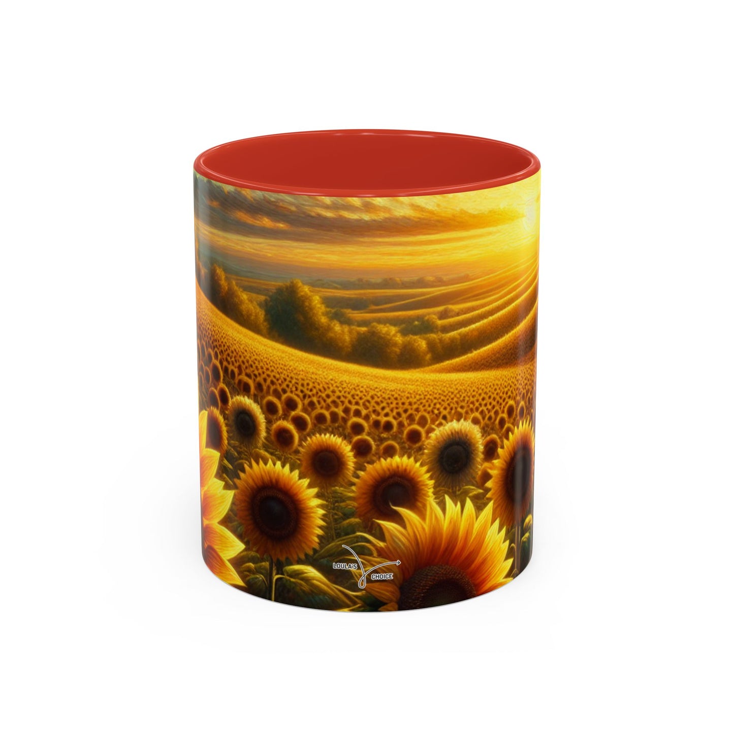 Sunset Serenade in the Sunflower Valley - Mugs