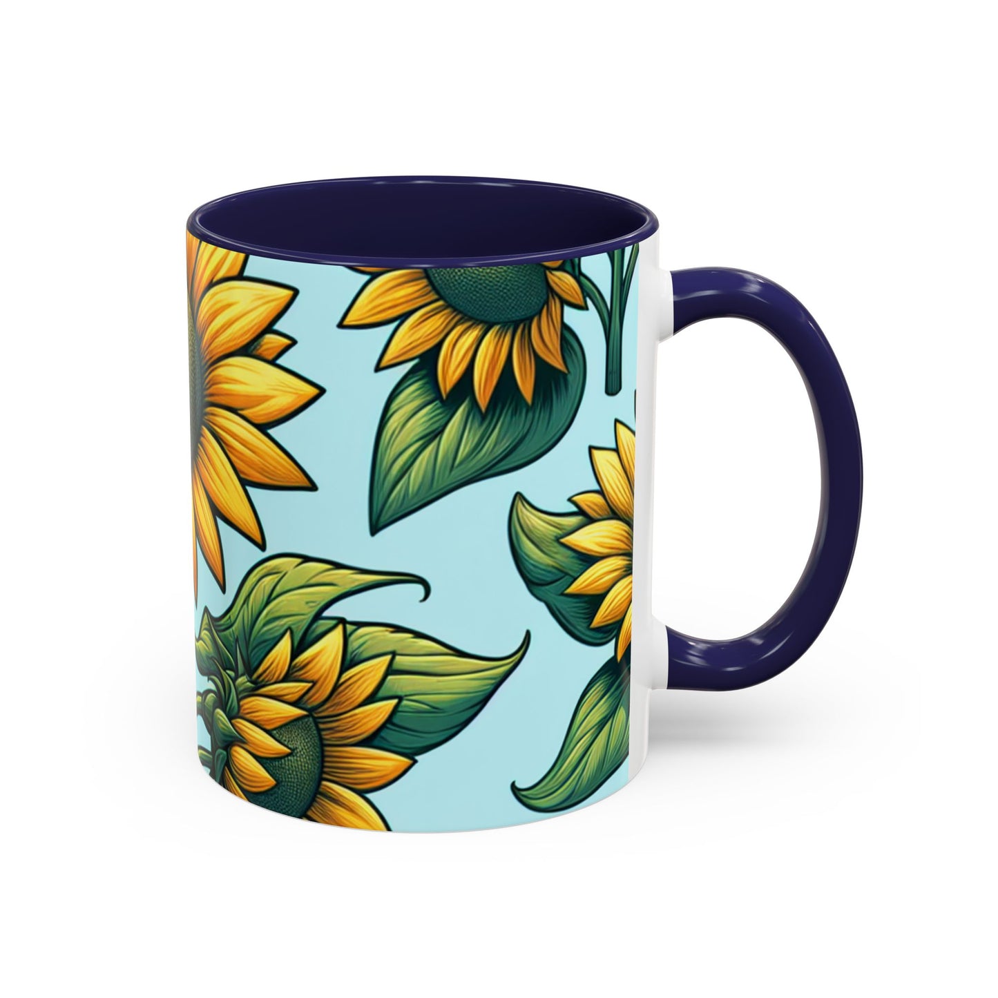 Sunshine Serenade Sunflower Array - Mugs
