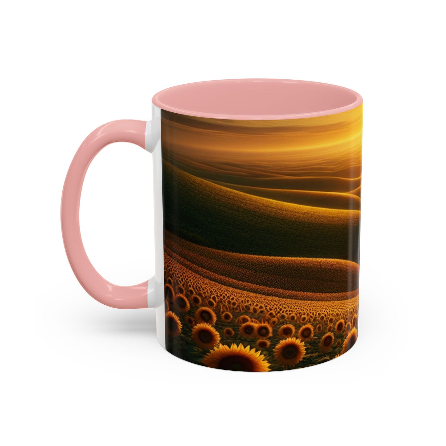 Amber Waves and Sunflower Blaze Sunrise - Mugs