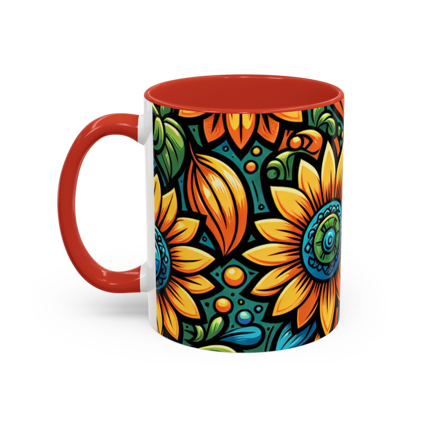 Enchanted Sunflower Mosaic - Mugs